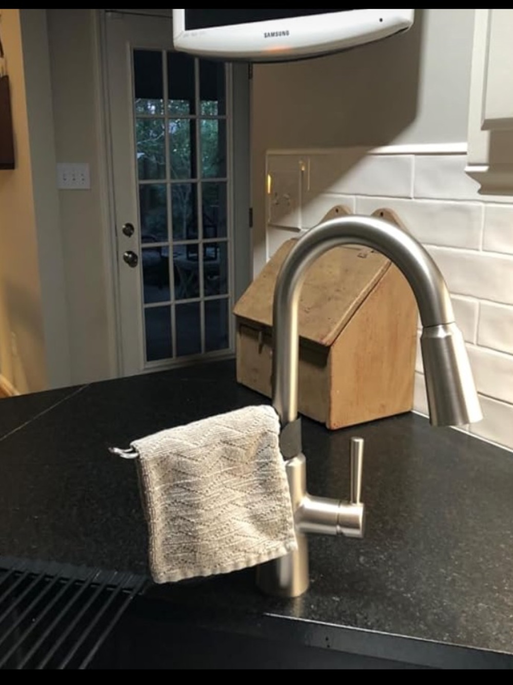 5/$25 Sink dish towel holder
